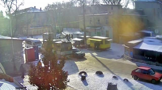 Webcam transmite una vista del pueblo de Voenstroy