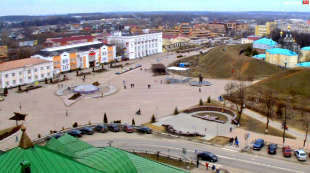 Plaza soviética. Webcams de Dmitrov en línea