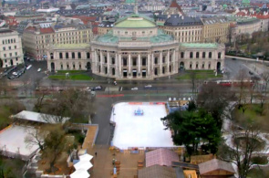 Burgtheater en Viena. Webcam panorámica en línea
