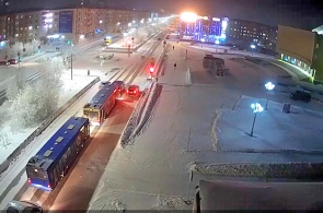 Plaza del teatro. Webcams de Norilsk