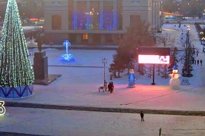 Plaza Komsomólskaya. Cámaras web Orsk