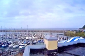 Vista mirando hacia el este desde Howth Yacht Club. Cámaras web de Dublín