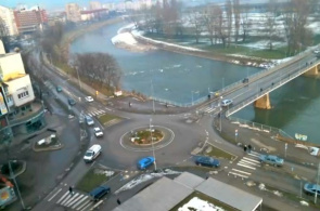 Vista del río Bosna. Webcam de City Zenica en línea