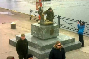 Monumento a la sirena. Webcams Ustka en línea