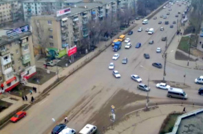 Calle Sofia Perovskaya. Webcam de Astrakhan en línea