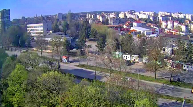 Panorama del Distrito de la Amistad. Cámaras web de Dobrich en línea