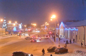 Webcam en vivo en la Plaza Susaninskaya en Kostroma