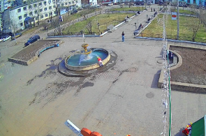 Plaza Kírov. Fuente. Cámaras web de Ust-Kut