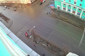 Avenida Lenin. Webcam de Murmansk en línea