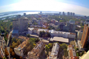 Vista desde la torre LCD. Webcams en Dnepropetrovsk en línea