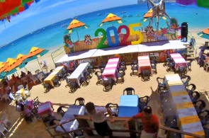 Restaurante y club de playa Mango Deck. Cámaras web en línea de Cabo San Lucas