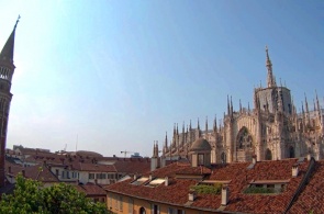 San Gottardo y Duomo. Cámaras web en vivo en Milán