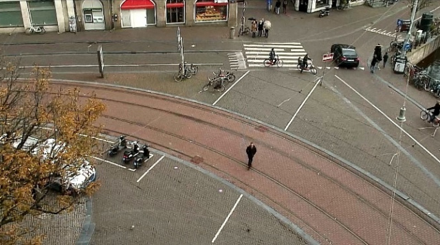 Plaza Konigsplein. Webcam de Amsterdam en línea