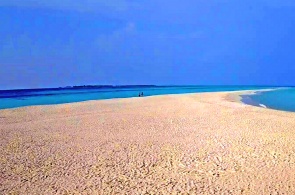 Bancos de arena en la isla Kuredu. Cámaras web Maldivas
