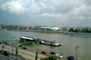 Embarcadero del río Danubio. Webcams de Budapest en línea