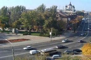 Monumento a los chekistas y paracaidistas webcam Zaporozhye en línea
