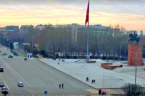 Plaza Ala-Too. Webcams de Bishkek en línea