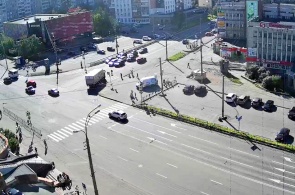 Cruce de las calles K. Marx y Polyarnye Zori. Webcams Múrmansk