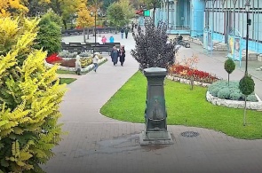 Parque Jardín De Flores Fuente. Webcams de Pyatigorsk