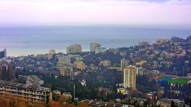 Vista de la ciudad. Cámaras web de Yalta