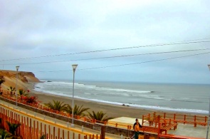 Vista de la playa de Chicama. Askope cámaras web en línea